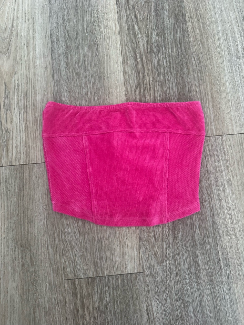 Urban Outfitters Hot Pink Corduroy Tube Top